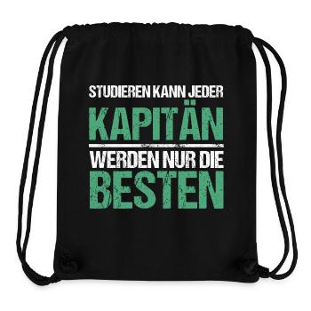 Studieren kann jeder - Kapitän Edition - Stanley/Stella recycelter Gym Bag - Schwarz - Vorne