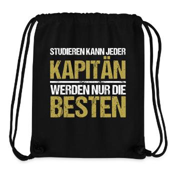 Studieren kann jeder - Kapitän Edition - Stanley/Stella recycelter Gym Bag - Schwarz - Vorne