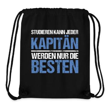 Tout le monde peut étudier - Captain Edition - Sac à cordon recyclé Stanley/Stella - noir - Devant