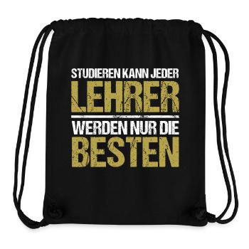 Studieren kann jeder - Lehrer Edition - Stanley/Stella recycelter Gym Bag - Schwarz - Vorne