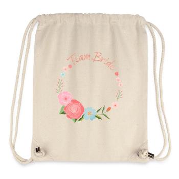Team Bride - Stanley/Stella recycelter Gym Bag - Naturweiß - Vorne