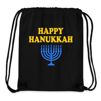 HAPPY HANUKKAH - Stanley/Stella recycelter Gym Bag - Schwarz - Vorne