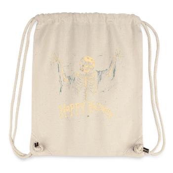 Happy Halloween - Gruseliges Skelett in Fetzen - Stanley/Stella recycelter Gym Bag - Naturweiß - Vorne