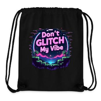 Don’t Glitch my Vibe - Retro Gaming Adventure - Sac à cordon recyclé Stanley/Stella - noir - Devant