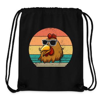 Chickens Hen - Stanley/Stella Recycled Gym Bag - black - Front