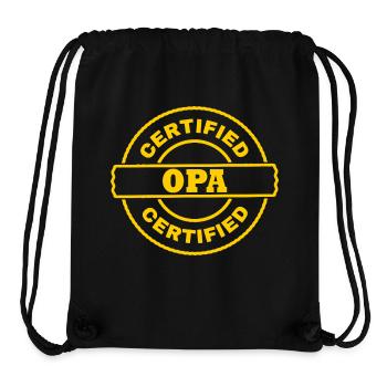 Opa - Stanley/Stella recycelter Gym Bag - Schwarz - Vorne