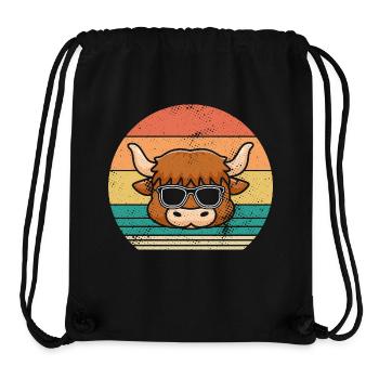 Büffel Rind Ochsen - Stanley/Stella recycelter Gym Bag - Schwarz - Vorne