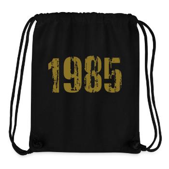 1985 - Stanley/Stella recycelter Gym Bag - Schwarz - Vorne