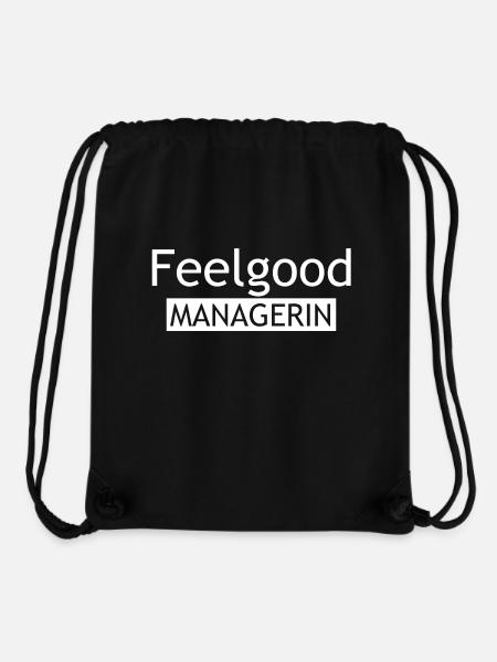 Feelgood Managerin Tshirt - Stanley/Stella recycelter Gym Bag - Schwarz