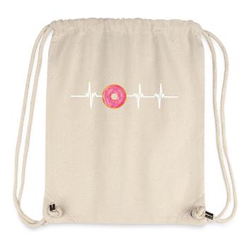 Herzschlag-Donuts - Stanley/Stella recycelter Gym Bag - Naturweiß - Vorne