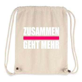 Zusammen geht mehr - Stanley/Stella recycelter Gym Bag - Naturweiß - Vorne