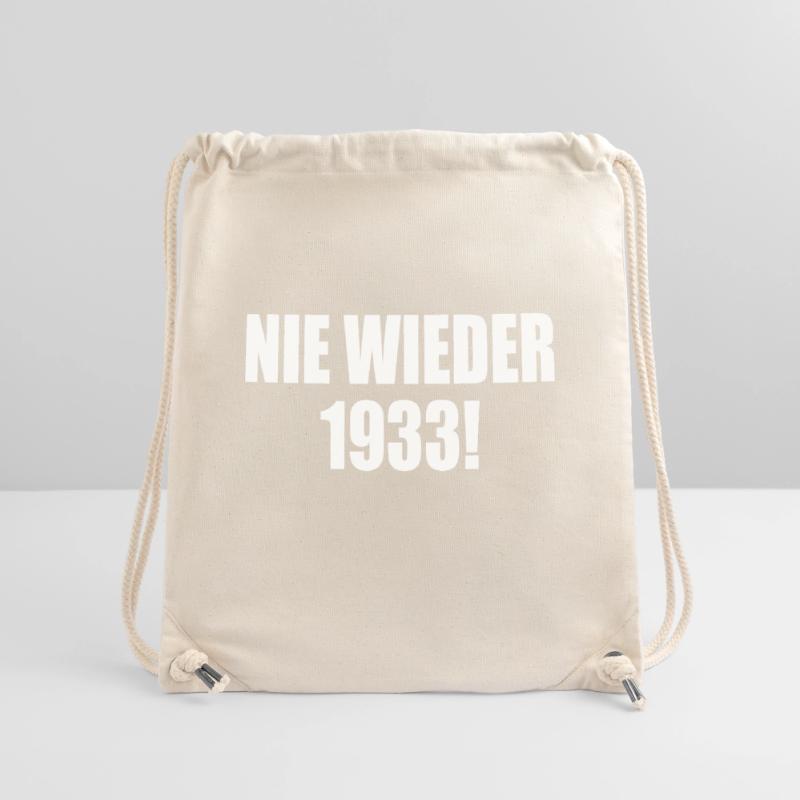 Never again 1933 Stanley/Stella Recycled Gym Bag