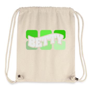 Name Betty - Stanley/Stella recycelter Gym Bag - Naturweiß - Vorne