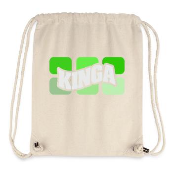 Name Kinga - Stanley/Stella recycelter Gym Bag - Naturweiß - Vorne