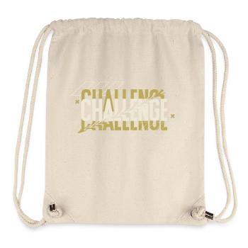Black Typography Challenge Hoodie - Stanley/Stella recycelter Gym Bag - Naturweiß - Vorne