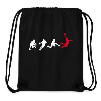 Basketball Basketballspieler Evolution Dunk - Stanley/Stella recycelter Gym Bag - Schwarz - Vorne