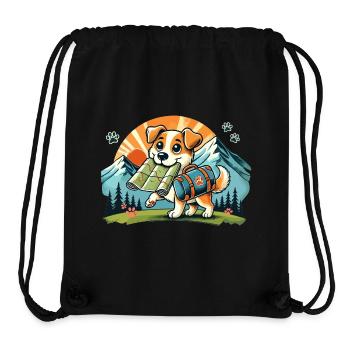 Wander Hund - Stanley/Stella recycelter Gym Bag - Schwarz - Vorne