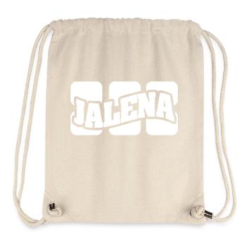 Jalena comme nom - Sac à cordon recyclé Stanley/Stella - blanc naturel - Devant