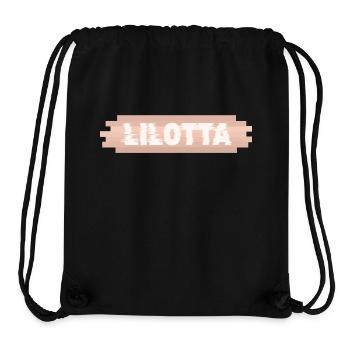 First name Lilotta - Stanley/Stella Recycled Gym Bag - black - Front