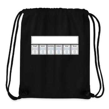 Stat Sheet - Stanley/Stella Recycled Gym Bag - black - Front