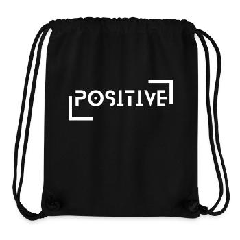 positive vibes - Stanley/Stella Recycled Gym Bag - black - Front