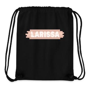 First name Larissa - Stanley/Stella Recycled Gym Bag - black - Front