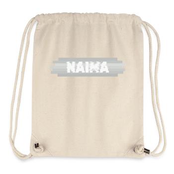 Nom Naima - Sac à cordon recyclé Stanley/Stella - blanc naturel - Devant