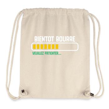 Bald betrunken, bitte warten... - Stanley/Stella recycelter Gym Bag - Naturweiß - Vorne