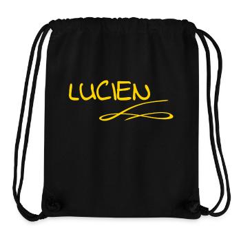 Vorname Lucien - Stanley/Stella recycelter Gym Bag - Schwarz - Vorne