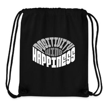 Positivity only - Stanley/Stella Recycled Gym Bag - black - Front