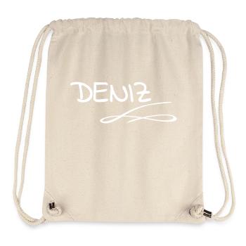 Deniz as a given name - Stanley/Stella Recycled Gym Bag - natural - Front