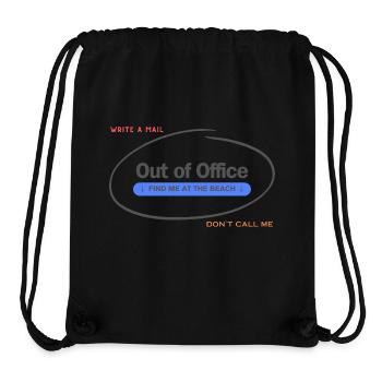 Out of Office Design - Stanley/Stella recycelter Gym Bag - Schwarz - Vorne