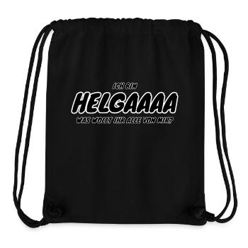 Festival Ich bin Helga - Stanley/Stella recycelter Gym Bag - Schwarz - Vorne