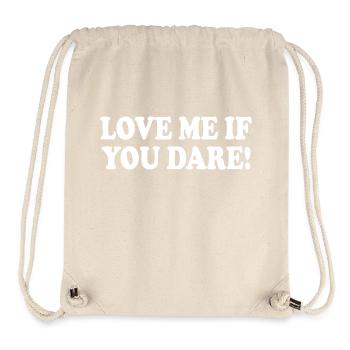 Love me if you dare - Sac à cordon recyclé Stanley/Stella - blanc naturel - Devant