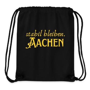 Staying stable Aachen - Stanley/Stella Recycled Gym Bag - black - Front
