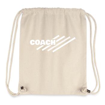 Le coach en tant que lieu de travail - Sac à cordon recyclé Stanley/Stella - blanc naturel - Devant