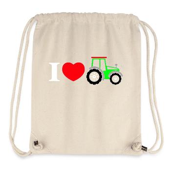 I love my tractor - Stanley/Stella Recycled Gym Bag - natural - Front