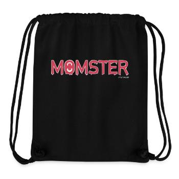 Momster / Supermom / Mama / Monster / Bissig - Stanley/Stella recycelter Gym Bag - Schwarz - Vorne