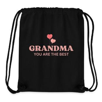 Grandma you are the best - Stanley/Stella Recycled Gym Bag - black - Front