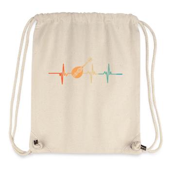Mandolin heartbeat - Stanley/Stella Recycled Gym Bag - natural - Front