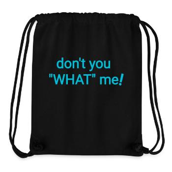 What now - Stanley/Stella Recycled Gym Bag - black - Front