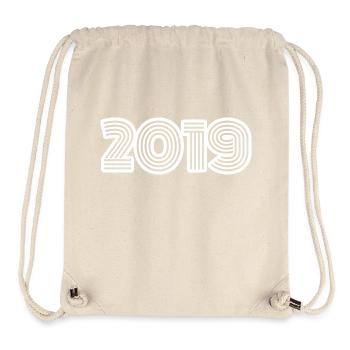 2019 - Sac à cordon recyclé Stanley/Stella - blanc naturel - Devant