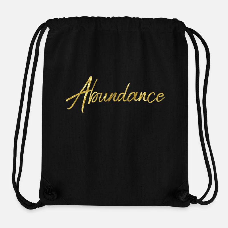 Abondance - Sac à cordon recyclé Stanley/Stella - noir