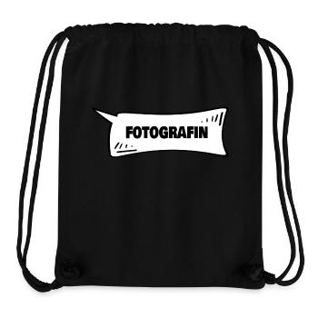 Speech Bubble Photographer - Stanley/Stella Recycled Gym Bag - black - Front