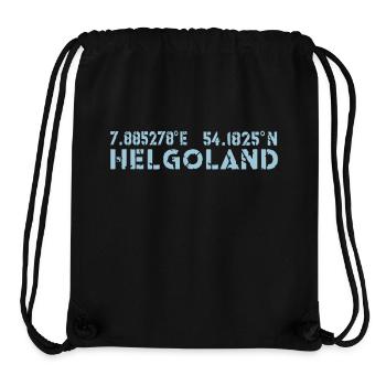 Helgoland Koordinaten - Stanley/Stella recycelter Gym Bag - Schwarz - Vorne