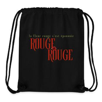 La fleur rouge - Stanley/Stella recycelter Gym Bag - Schwarz - Vorne
