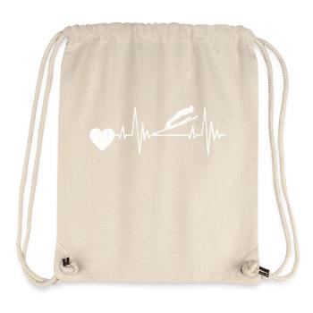 Skispringer Ski Skifliegen Skisprung Wintersport - Stanley/Stella recycelter Gym Bag - Naturweiß - Vorne