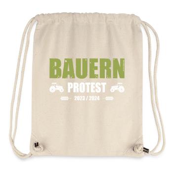 Bauernprotest Bauerndemo Bauer Landwirt Demo - Stanley/Stella recycelter Gym Bag - Naturweiß - Vorne