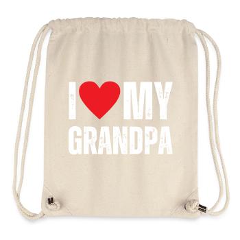 I Love My Grandpa - Stanley/Stella Recycled Gym Bag - natural - Front