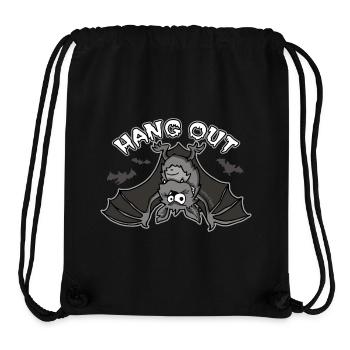 Hang out Fledermaus - Stanley/Stella recycelter Gym Bag - Schwarz - Vorne